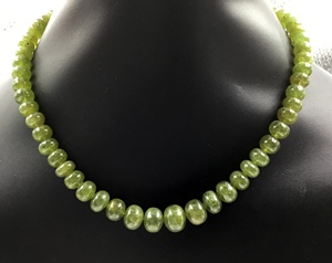 Cuentas de zafiro verde natural lisas para la elaboración de joyería fina, collar de piedras preciosas - Product Image 3