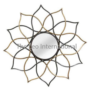 กระจกตกแต่งผนังรูปทรงเรขาคณิตสแตนเลสขัดเงา งานแฮนด์เมดทันสมัย - Product Image 2