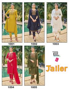ชุดเดรสผ้าเรยอนสำหรับผู้หญิงพิมพ์ลาย dupatta shiffion อินเดีย - Product Image 6