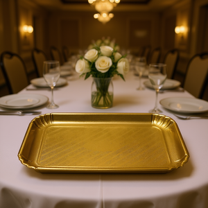 EASY <b>BAKE</b> Gold 15745 <b>Set</b> of 3 Disposable Cardboard <b>Trays</b> (23x31cm) for Guardini for Serving - Product Image 3