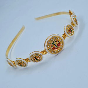 Banda para el pelo moderna hecha a mano, joyería de moda para mujer, boda, fiesta, Festival, diseñador, étnico, tradicional, venta al por mayor en línea - Product Image 1