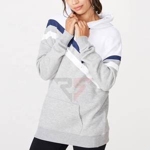 Nuevo estilo de alta calidad de color sólido logotipo personalizado de impresión Casual sudaderas con capucha de las mujeres hechas en Pakistán - Product Image 2