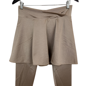 Shannaya Jupe legging en nylon spandex à quatre voies pour femmes Style décontracté extensible confortable avec tissu tricoté à la taille avec logo respirant - Product Image 3