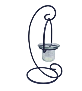 Portavelas de Metal de hierro negro decorativo hecho a mano, portavelas para decoraciones de boda, Decoración de mesa - Product Image 5