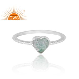 Anillo de piedras preciosas de cuarzo de fresa verde Natural de Plata de Ley 925 de diseño caliente, joyería personalizada para mujer, regalo para ella - Product Image 3