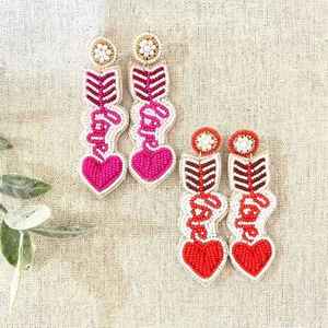 Pendientes de gota bordados hechos a mano fabulosos de moda para mujer accesorio de moda de precio competitivo - Product Image 1