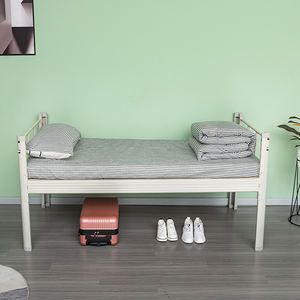 Meubles de maison dortoir lits doubles superposés <span class=keywords><strong>futon</strong></span> fer à repasser chambre acier <span class=keywords><strong>lit</strong></span> simple en métal pour l'école et l'hôpital lits de dortoir à vendre - Product Image 5