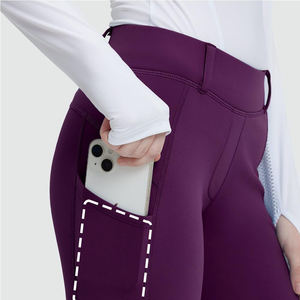 Pantalons d'entraînement équestre de style classique pour femmes, nouvelle arrivée 2025, tissu épais de haute qualité, pantalon d'équitation pour femmes - Product Image 4