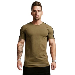 Camisetas a la moda informales personalizadas para hombre al por mayor, ropa de calle de algodón, camisetas a la moda de manga corta para verano con logotipo impreso - Product Image 3