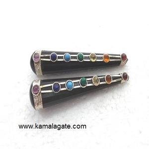 Wholesale Handmade 7-Chakra Healing <b>Wands</b> Natural Sodalite <b>Crystal</b> Agate Gemstone Massager Carved Semi-Precious Stone Crafts - Product Image 5
