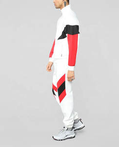 Chándales activos informales con logotipo personalizado de MOQ bajo para hombre, trajes deportivos para correr con cremallera completa, chándales transpirables de 2 piezas para correr atléticos - Product Image 5