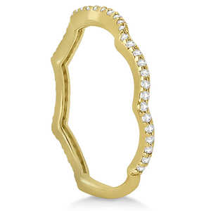 แหวนหมั้นเพชรอินฟินิตี้ทองคำ 14K สีเหลืองพร้อมวงแหวน 0.65 กะรัต - Product Image 2