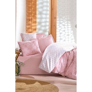 Best Pink Cotton Box Minimal Single <b>Fitted</b> <b>Sheet</b> Duvet Cover Set Geometric Floral <b>Pattern</b> for Home Wedding Available King Twin - Product Image 1