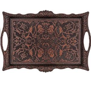 ถาดเสิร์ฟอาหารทำจากโลหะแก้วทรงกลมในร่มอุปกรณ์ครัวถาดเสิร์ฟกาแฟชาอาหารดีไซน์เอง - Product Image 6