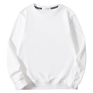 Sweat-shirt ras du cou uni personnalisé en coton polyester rose à impression brodée sweat-shirt ras du cou pour femmes - Product Image 4