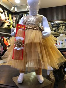 Vestido de fiesta de cumpleaños para niña, elegante, especial, bordado de flores, sin mangas, boutique, 2023 - Product Image 2