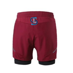 Vente en gros Short de sport pour homme décontracté uni en polyester et nylon imprimé Taille élastique avec poche latérale Vêtements de course à pied - Product Image 4