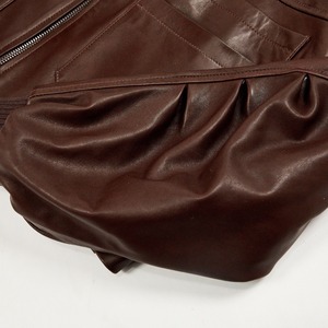 Veste en cuir véritable pour femmes Nouveau design Style Vente en gros Veste en cuir véritable coupe-vent avec fermeture éclair Veste imperméable Vêtements pour femmes - Product Image 2