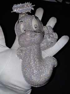 Colgante de Oso Teddy 3D Estilo Vintage con Incrustaciones de Diamantes Moissanite, Plata S925, Cadena Chapada en Oro, Nombre Personalizado - Product Image 2