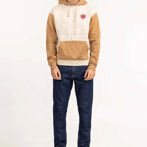 Sudaderas con Capucha de Bloques de Color de Talla Grande con Etiqueta Privada OEM, Sudaderas de Forro Polar con Capucha de Bloques de Color - Product Image 3