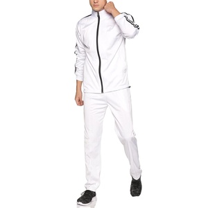 Custom OEM Running Sports Custom Blank Logo Fit Sweatsuit Set Pantalones de chándal Joggers Cremallera completa Chándales para los hombres - Product Image 1