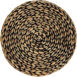 Brown water hyacinth round placemat Eco friendly products Made in Vietnam <b>Table</b> decoration Woven Placemat Wholesale - Product Image 1