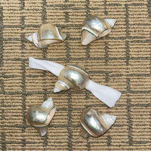 Vietnam fait à la main naturel coquillage serviette anneau Durable suspendu Portable Table réglage accessoires 99 or données - Product Image 2