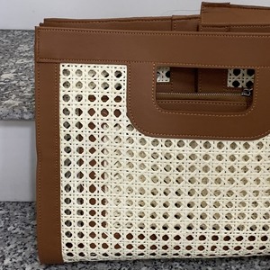Meilleure vente pour l'été sac en rotin naturel avec sac de mode en cuir tissé à la main sac à poignée supérieure Boho - Product Image 4