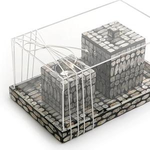 High Quality New Designed <b>Mother</b> of Pearl <b>Box</b> Tray Set With Acrylic Cover Made in Vietnam - Product Image 4