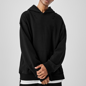 Sweat-shirts d'hiver épais pour hommes, 400 g/m², 100 % coton, haute qualité, coupe oversize et carrée, personnalisables avec logo, fabriqués en usine - Product Image 4