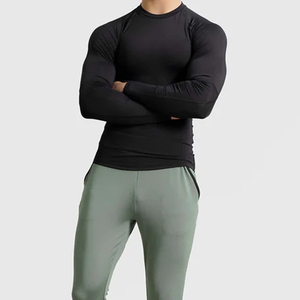 เสื้อรัดกล้ามเนื้อแขนสั้น OEM สำหรับ MMA BJJ เสื้อกีฬาผู้ชายสำหรับยิวยิตสู มวยไทย ผ้าระบายอากาศแบบ Sublimation - Product Image 4