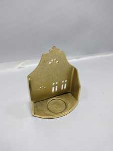 Porte-bougie chauffe-plat en métal doré gaufré pour décoration de Noël, lanterne chauffe-plat, centre de table pour la maison, au prix le plus bas. - Product Image 3