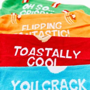 Único algodón ecológico transpirable equipo calcetines regalo conjunto OEM ODM logotipo personalizado inferior divertido para hombres mujeres - Product Image 5