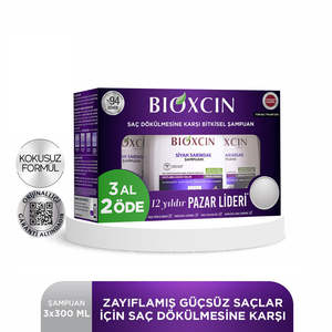 Bioxcin Black Garlic Anti-Hair Loss Shampoo 3x300 ml | Fortalecimiento y defensa de la caída del cabello - Product Image 2
