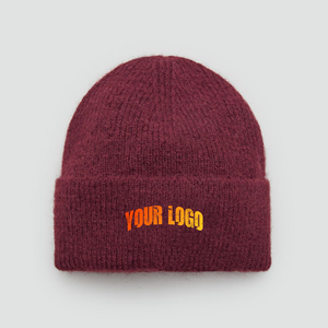 Venta al por mayor de alta calidad Jacquard de punto de camuflaje de moda Unisex logotipo personalizado bordado cálido cómodo playa de punto - Product Image 1