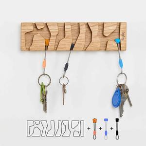 Eco Friendly Natural Wood <b>Key</b> Holder with Storage Shelf Mail Slot and <b>Wall</b>-Mount Installation Available <b>for</b> Export Price - Product Image 6