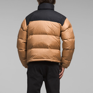 Design de mode Vêtements d'hiver Chauds Surdimensionnés Vintage Nylon Zipper Bomber Puffer Vestes pour Hommes Down Coat Puffer Down Jacket - Product Image 3