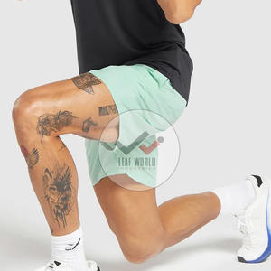 2025 hombres High Street Heavyweight Athletic silicona Logo deportes entrenamiento correr pantalones cortos logotipo personalizado poliéster Spandex tela - Product Image 4