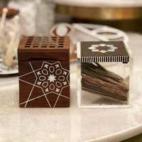 Bela Artisan – Coffret de Luxe Artisanal pour Brûleur d'Encens Indien Aromatique en Bois Bakhoor Oud, Boîte de Rangement et Support d'Encens Arabe Fait Main – Mère