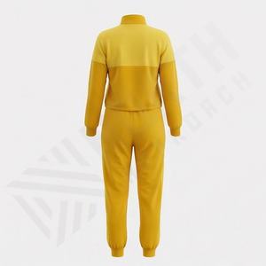 ชุดวอร์มผู้หญิงสำหรับฤดูหนาว เสื้อแจ็คเก็ตแขนยาวมีฮู้ด เสื้อครอป กางเกงขายาว ผ้าฝ้ายฟลีซคุณภาพสูง สไตล์วินเทจ ระบายอากาศได้ดี ดีไซน์สปอร์ต - Product Image 2