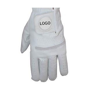 Gants de golf en cuir de mouton Cabretta de haute qualité Logo personnalisable véritables poignées antidérapantes en gros Sports de haut niveau - Product Image 2