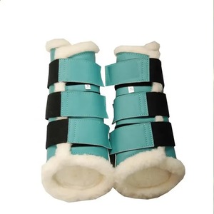 Nouvelles bottes de brossage en néoprène pour chevaux de conception occidentale, bottes de protection des jambes, bandages de sécurité, équipement équestre, équipement vétérinaire équin - Product Image 3