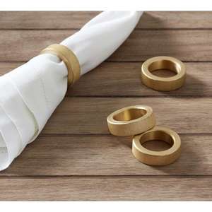 Simple Bracelet Noir En Gros Ronds De Serviette Pour Hotelware Vaisselle Décoratif Serviette Porte-Serviette Anneaux De Tissu Avec logo - Product Image 5