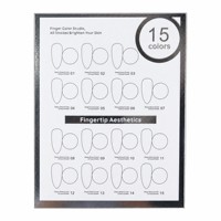 Présentoir de couleurs de vernis à ongles argenté, nuancier acrylique 15 couleurs pour salon avec support