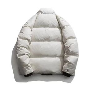Vente en gros 100% polyester automne hiver manteau hommes 2023 duvet épais léger fermeture éclair surdimensionné à capuche veste bulle vestes - Product Image 6