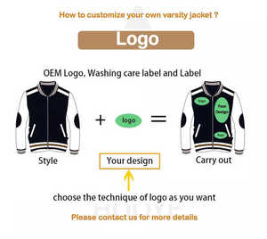 Veste universitaire personnalisée de haute qualité pour homme, style streetwear hivernal, en toile, écologique, col montant, patchwork avec logo frontal - Product Image 3