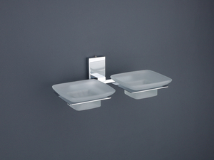 จานสบู่แก้วคู่แบบพรีเมี่ยมที่วางสบู่ติดผนังเชิงพาณิชย์สำหรับห้องน้ำในโรงแรมและรีสอร์ทระดับ5ดาว - Product Image 4