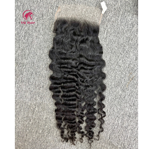 Vente chaude birman cheveux vietnamiens HD dentelle transparente dentelle fermeture frontale lâche vague profonde italienne Curl Styles prix de gros - Product Image 1