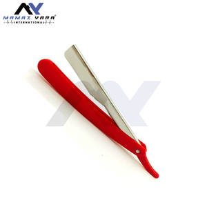 Rasoirs droits de barbier professionnels pour salon, vente en gros, rouge, outil de barbier pour le rasage, la coupe de cheveux, le coiffage et le toilettage classique - Product Image 5