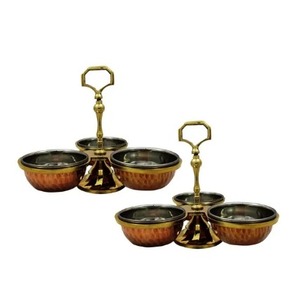 ชุดถ้วยใส่ผักดองทองแดงแบบสามใบ ขายส่ง ทองแดงแบบดั้งเดิม กลิ่นอายทันสมัย รับประทานผักดองสดๆ ได้ทุกที่ทุกเวลา ชุดถ้วยใส่ผักดองทองแดง - Product Image 6